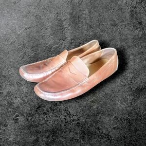 Cole Haan Tan Leather Slip-On Loafers